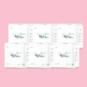 청담소녀 대나무 탑시트 센서티브 생리대 중형 14p X 6팩