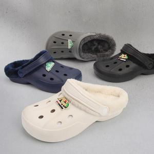 알파슈 캠핑 방한샌들 - EVA 가벼운 방한화 겨울 털슬리퍼 사무실 실내화