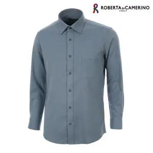 [로베르타디까메리노]TR 기모스판 일반핏 민트 솔리드 긴소매셔츠 RN4-201-6