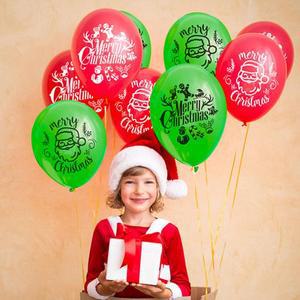 해피파티 이벤트 크리스마스 풍선 산타인쇄 혼합 (5개입)