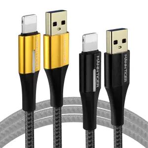 [1개+1개] 만타이거 제니스 라이트닝 USB to 8핀 고속충전 아이폰케이블 50cm 1m 2m 3m