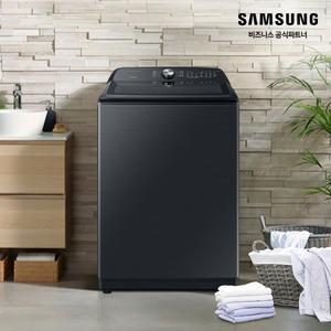 삼성 그랑데 통버블 23kg 통돌이형 세탁기 블랙캐비어 WA23A8375KV 대용량/