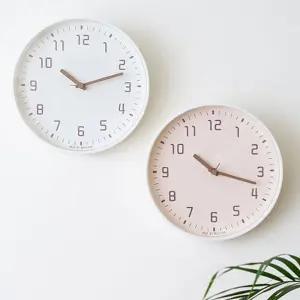 모던 스위트 무소음 벽시계 2색 30cm 화이트 베이지 원형 벽걸이 시계