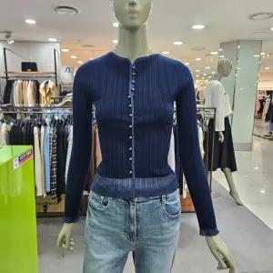 시슬리/애플아울렛/밑단 시스루 투명사 프릴 골지 니트 SAKPA4411