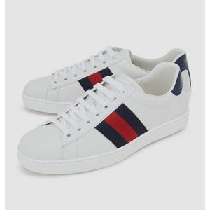 [롯데백화점]구찌 에이스 남성 가죽 스니커즈(네이비) 386750-02JR0-9072