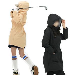 여성용 골프 우비 겸 바람막이 점퍼 완벽한 방수 우의