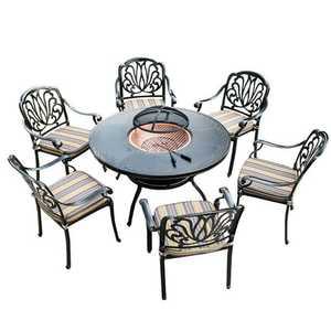 야외 바베큐장 테이블 펜션 숯불 가능한 식탁 정원