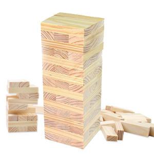 원목 미니 나무블럭쌓기48P 블록 보드 퍼즐 가족게임 커플게임 나무블럭보드게임 복불복게임