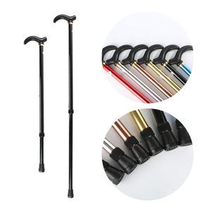 6단추 높이조절 효도 접이식 노인 지팡이 보행 보조 초경량 스틱 할머니 할아버지