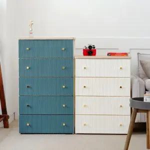 카밀라 템바보드 우드상판 플라스틱 서랍장 2단 3단 4단 5단 6단