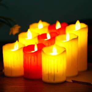 움직이는 LED 흔들리는 양초 촛불 캔들 건전지 무드등 조명 대형 소형 파라핀 전차초 교회 행사
