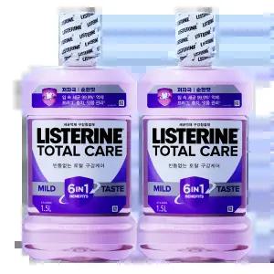 리스테린 토탈케어 마일드 1.5L 2개