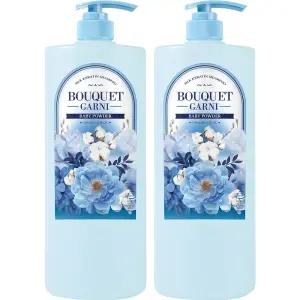 부케가르니 실크 케라틴 샴푸 베이비파우더, 1500ml, 2개
