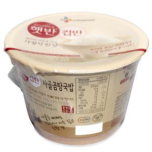 CJ 햇반 컵반 사골곰탕국밥 166g 18개입 BOX
