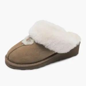 [롯데백화점]베어파우 AGATA DOUBLE FACE 여성 양가죽 양털 방한 키높이 어그 슬리퍼 K2753002PD-W 히카리