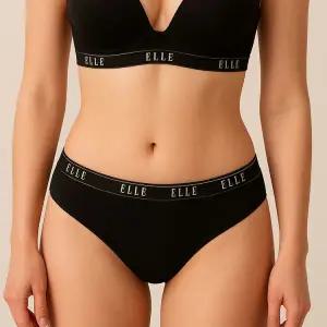 [롯데백화점]엘르이너웨어 여성 플런지 밴드 햄팬티 EDWBP713DBR