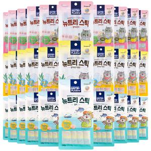 동원 뉴트리플랜 뉴트리스틱 참치 닭가슴살 연어 56g 4p x 10개 고양이 츄르 동원참치
