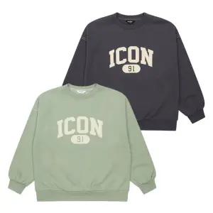 [에꼴리에] 여자 겨울이월 빈티지무드아이콘맨투맨티(24D0491)