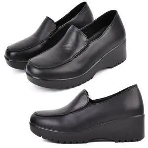 KB-Y20민자/여성 소가죽 통굽구두 통굽로퍼 키높이신발