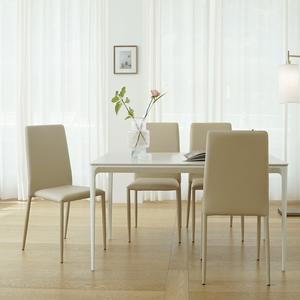 [마루이] 로망스 세라믹 4인 1200 식탁 세트(의자 4개 포함)