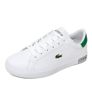 [라코스테] 파워코트 224 1 J 스니커즈 운동화 화이트그린 748SUJ0014-082