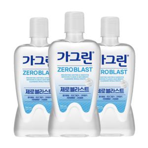 가그린 제로블라스트 구강청결제 750ml, 3개