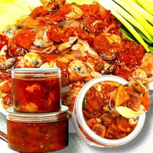 통영 생굴 무침 200g 500g 굴 무침 반찬 양념 김장 김치