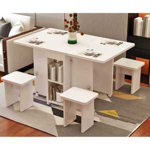 이동식 아일랜드식탁 의자 세트 접이식 보조 조리대 1.2m 4인