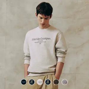 024921 언브러시드 테리 프린트 맨투맨