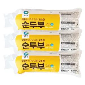 청정원 맷돌방식으로 갈아 고소한 순두부 1kg 3개
