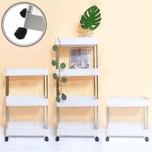 [아트박스]/방콕연구소 이동식트롤리 주방틈새수납장 바퀴달린선반 슬림4단