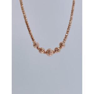 [블리스골드][블리스트골드]18k볼륨 컷팅 볼 목걸이 6.23g NBL8016