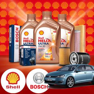 골프 7세대 2.0TDI (CRL) 디젤 쉘 힐릭스 울트라 ECT C2 C3 0W-30 엔진오일필터세트 5Liter