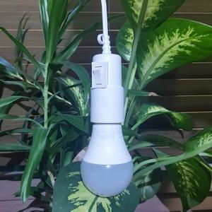 똑딱스위치 소켓부착 조명 전선/ 전등 캠핑 카페 식물등 인테리어 조명등 LED전구 작업등