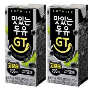 남양유업 맛있는 두유 GT 고칼슘 검은콩깨 190ml x 48개