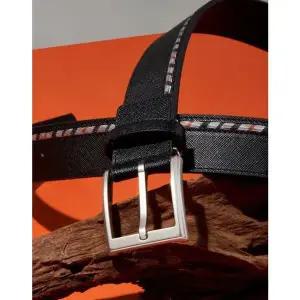 [NS홈쇼핑]DBBE5E201 닥스 블랙 원 체크라인 스트랩 소가죽 비조벨트[34961486]