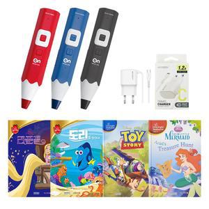 태극온펜 64G(4세대 세이펜 RTT-4000BD)+디즈니명작동화 4권(한글/영어)+충전기