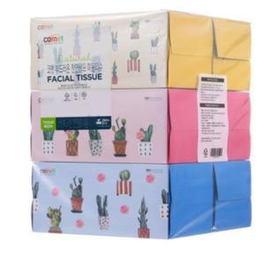 코멧 프리미엄 부드러운 천연펄프 미용티슈 갑티슈 무형광 무향 2겹 280매 짜리 x 6개