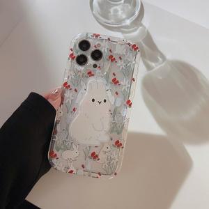 아이폰 13 14 15 16 프로 맥스 플러스 크랜베리 토끼 스마트톡 세트 케이스 BB