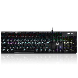 큐센 AULA S2022 게이밍 기계식 키보드 블랙갈축