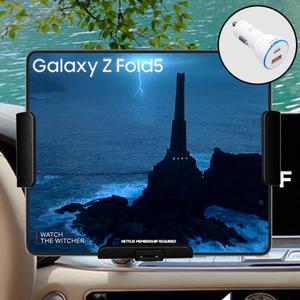 PCM002 갤럭시 S25/S24/S23/지폴드7/6/5/4 와이드 차량용 무선충전 거치대/가로 세로 거치/듀얼코일