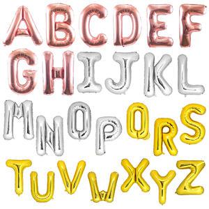 알파벳 은박 풍선 대 생일 파티 이니셜 장식