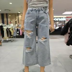 [에고이스트] 디스트로이드 와이드 데님팬츠 ER2DP060