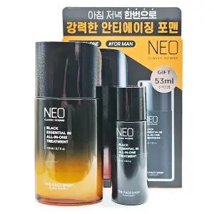 더페이스샵 네오클래식옴므 블랙 에센셜 올인원 110+53ml기획