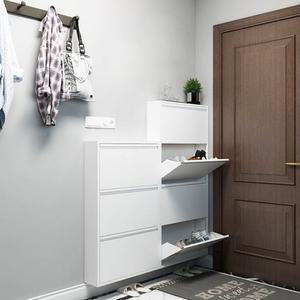 원룸 현관 신발장 3단 슬립형 심플 슈즈랙 진열장 가정용 주택 수납장