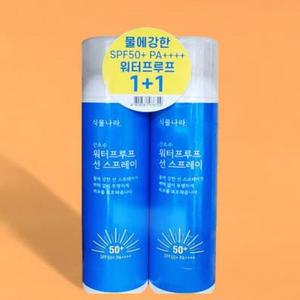 1+1 식물나라 산소수 워터프루프 선 스프레이 100ml(SPF50+) x2SET (AD)