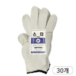 오공 스타 면장갑 x 30켤레 작업용 목장갑 안전