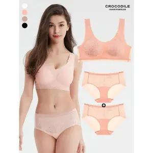 [하프클럽/ 이너웨어]레이스 프리컷 퓨징 몰드부착 브라1종/팬티1 1 택일