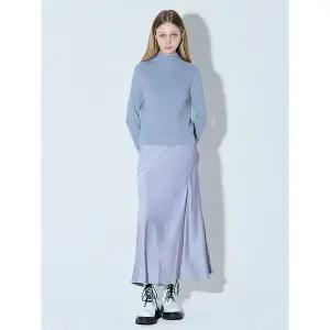 [르샵]폴라 니트배색 새틴 트임 원피스 택가격 179000원 _P386412607