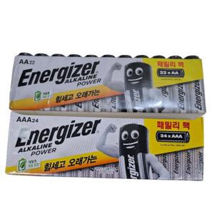 에너자이저 알카라인 패밀리팩 건전지 AA24입  +AAA24입